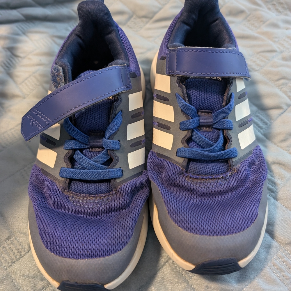 adidas Kids Navy and White Sneakers
